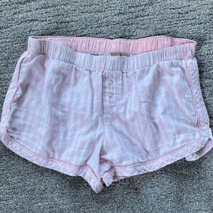GUC Victoria's Secret Elastic Waist Striped Pajama Bottom Pink Women's Medium